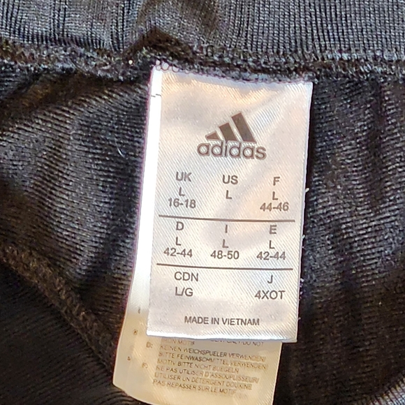 Adidas 3-Stripes Track Pants With Jogger Bottoms Size L - Picture 5 of 5